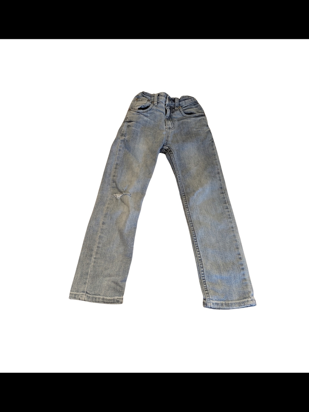 EUC Flypaper Boys 7 Slim Straight Leg Distressed Blue Jeans